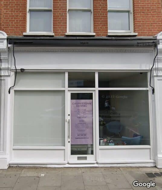 Screenshot of google street view of 16 dawes road in Fulham, where the Hendersons lived while murdered by Haigh.